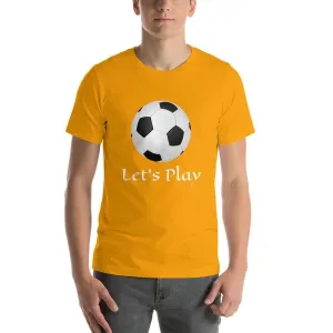 Let's Play Football Men Round Neck T-Shirts