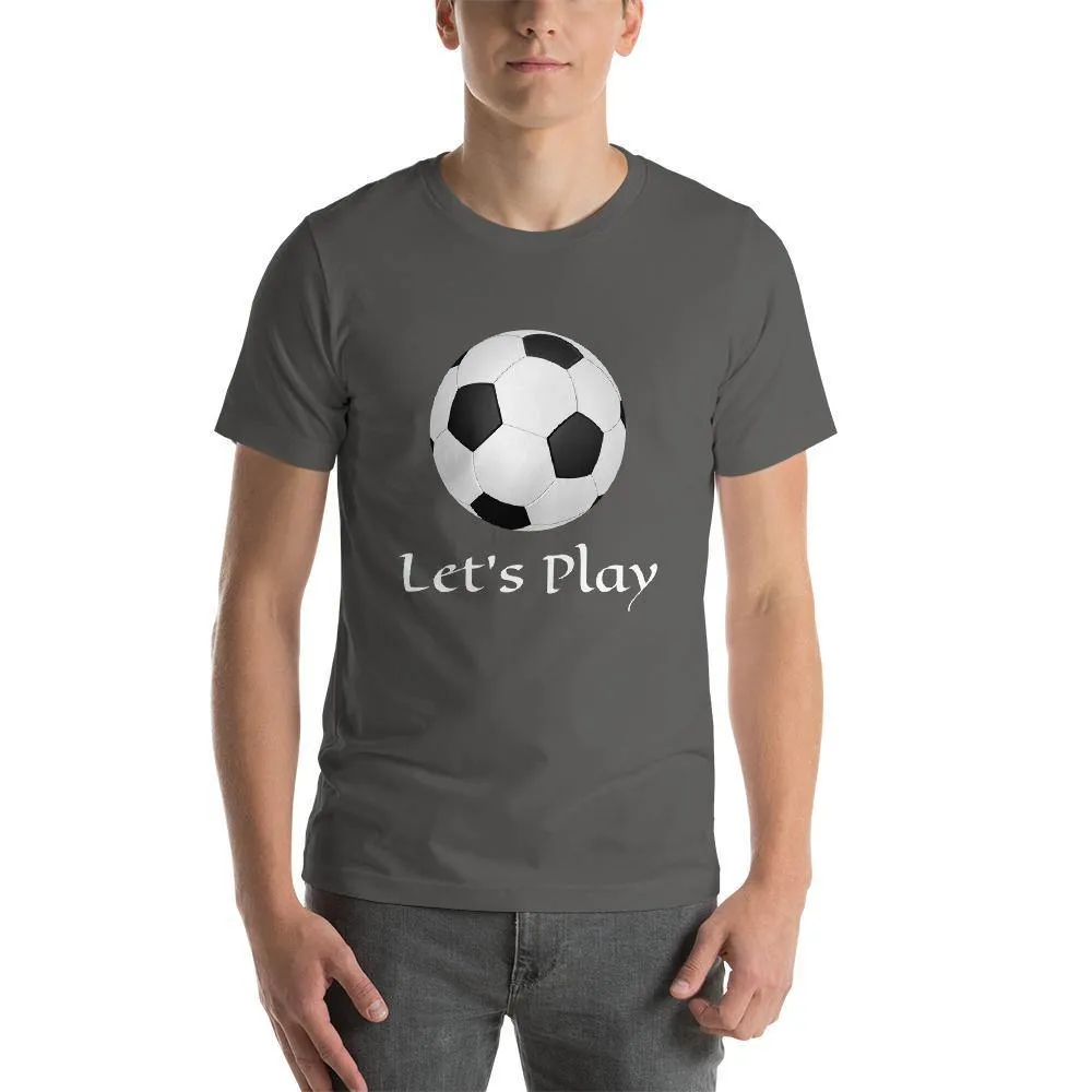 Let's Play Football Men Round Neck T-Shirts