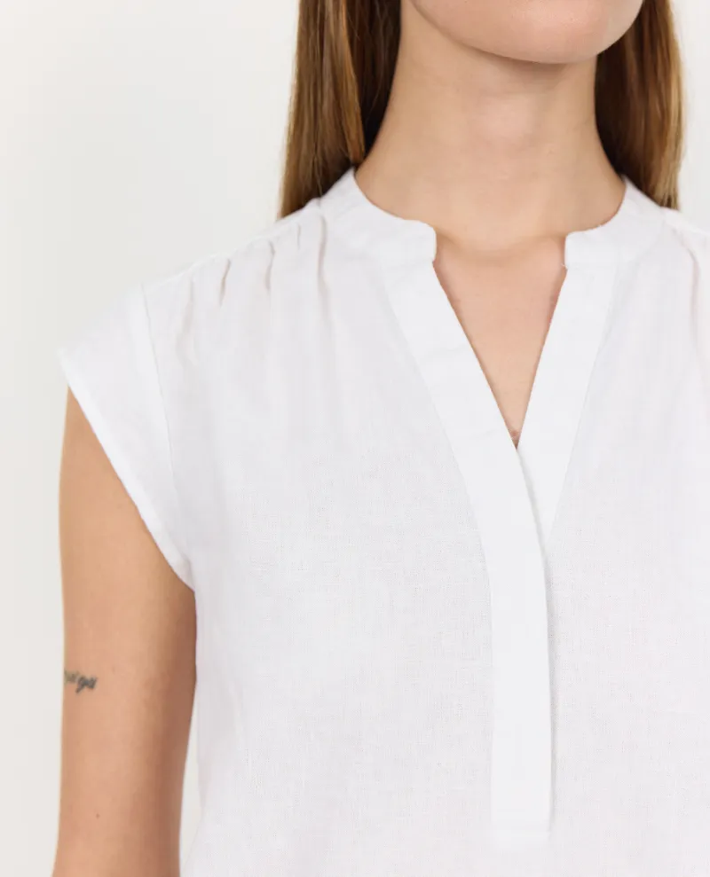 Levete Room Naja White Linen Top