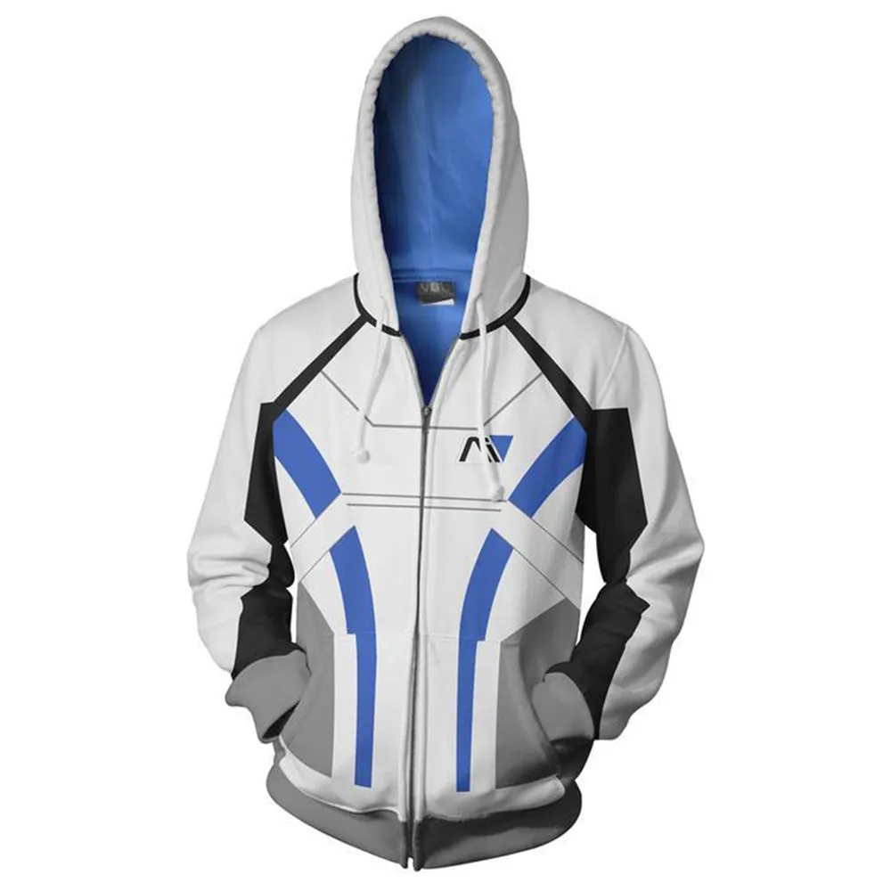 Mass Effect Hoodies - Mass Effect Andromeda Cosplay Zip Up Hoodie