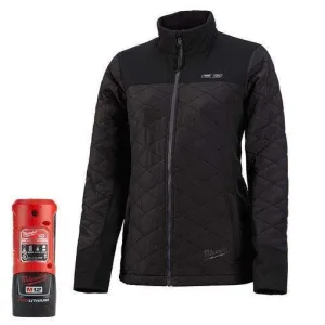 Milwaukee 233B-21M M12 Heated Women's AXIS Jacket Kit Medium, Black