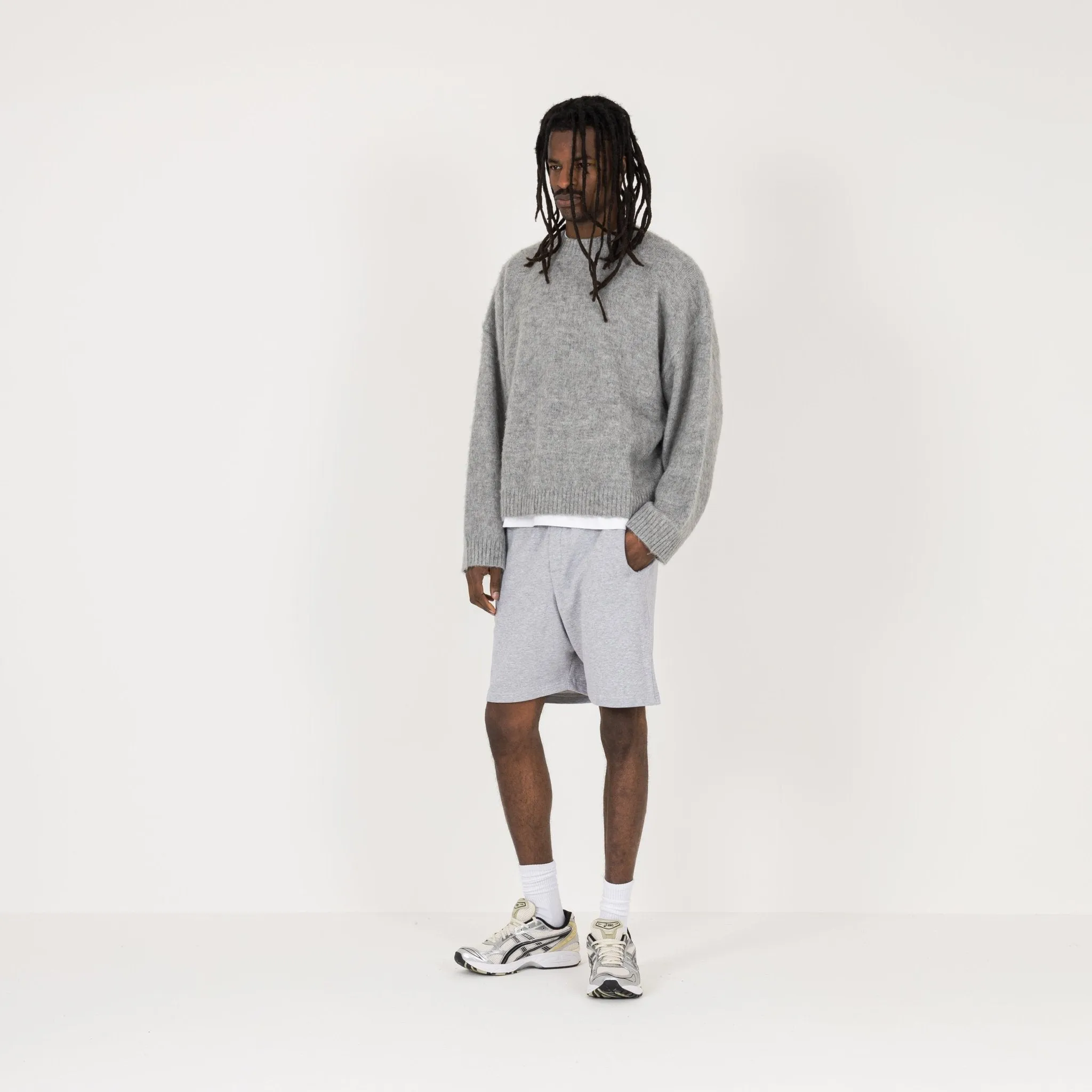 Mohair Sweatshirt - Glacial Grey