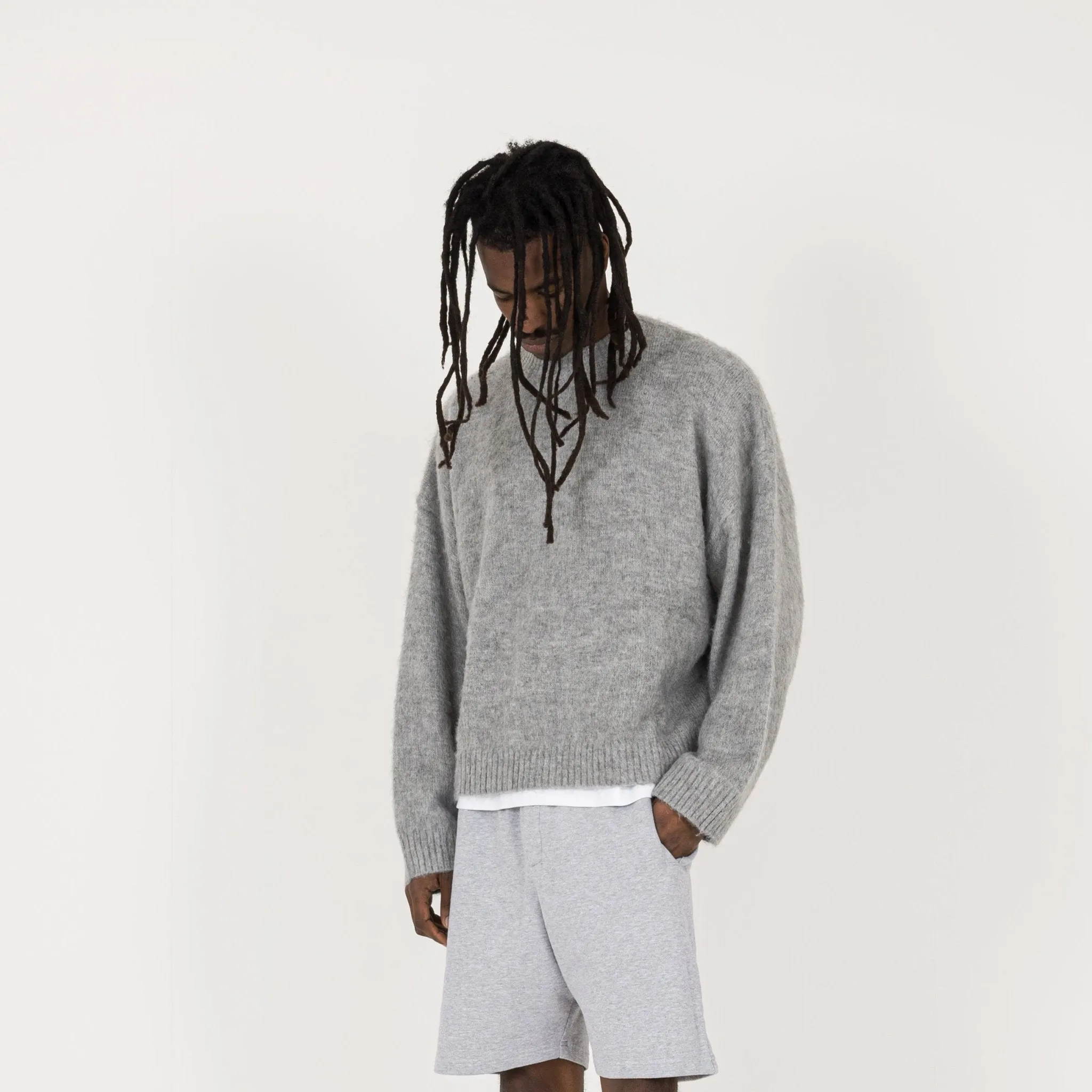 Mohair Sweatshirt - Glacial Grey