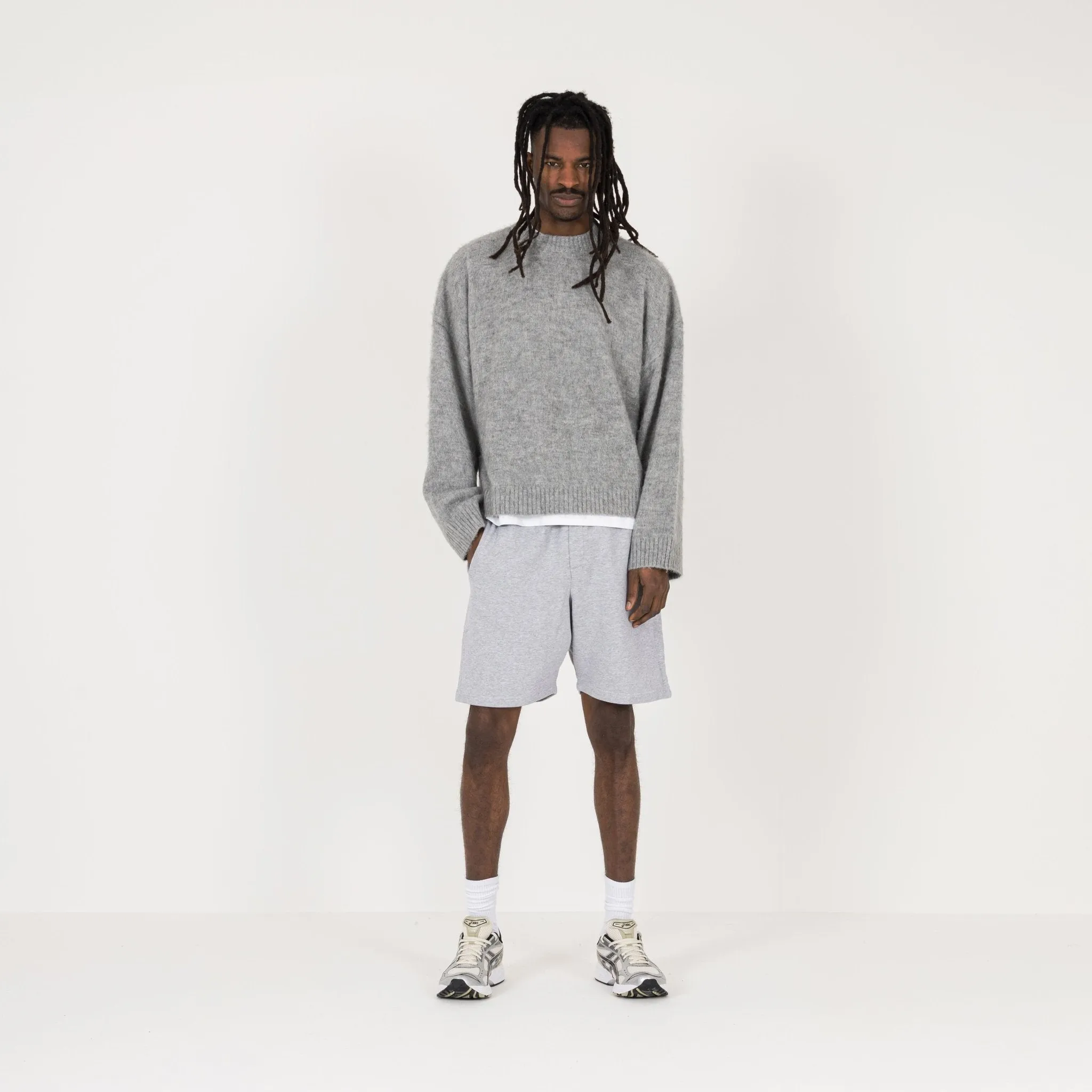 Mohair Sweatshirt - Glacial Grey