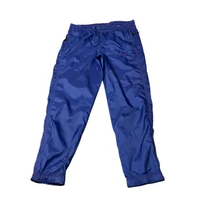 Nike Joggers Mens Small Blue Thermal Lined Swoosh Logo Elastic Waist Track Pants