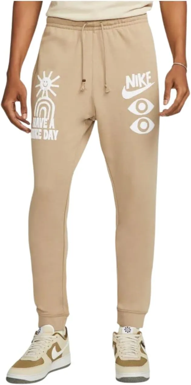 Nike Sportswear Men's French Terry Pants Size - Small Brown