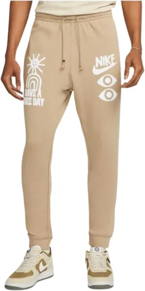 Nike Sportswear Men's French Terry Pants Size - Small Brown
