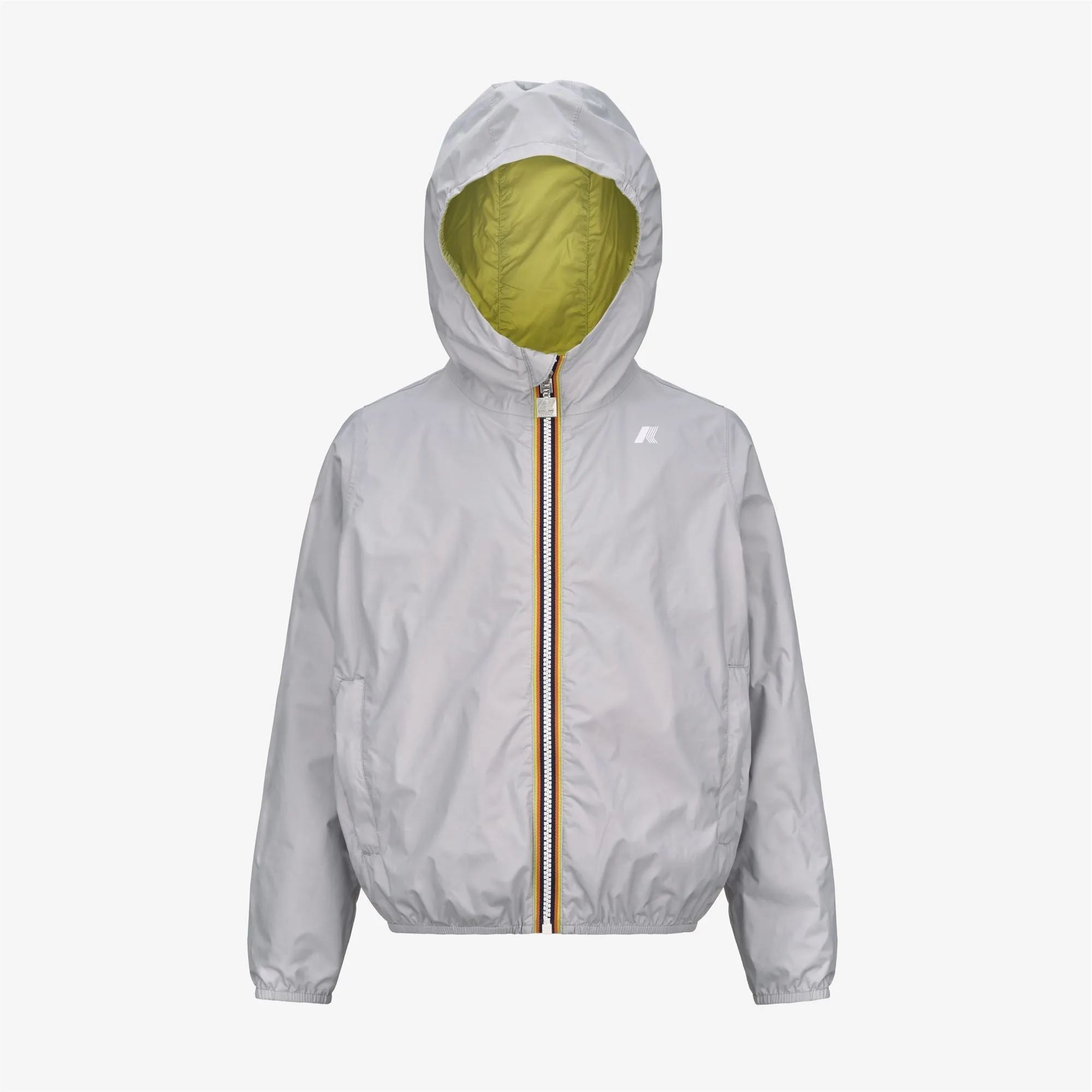 P. JAKE PLUS.2 REVERSIBLE - Jackets - Short - BOY - GREY ASH-GREEN CELERY