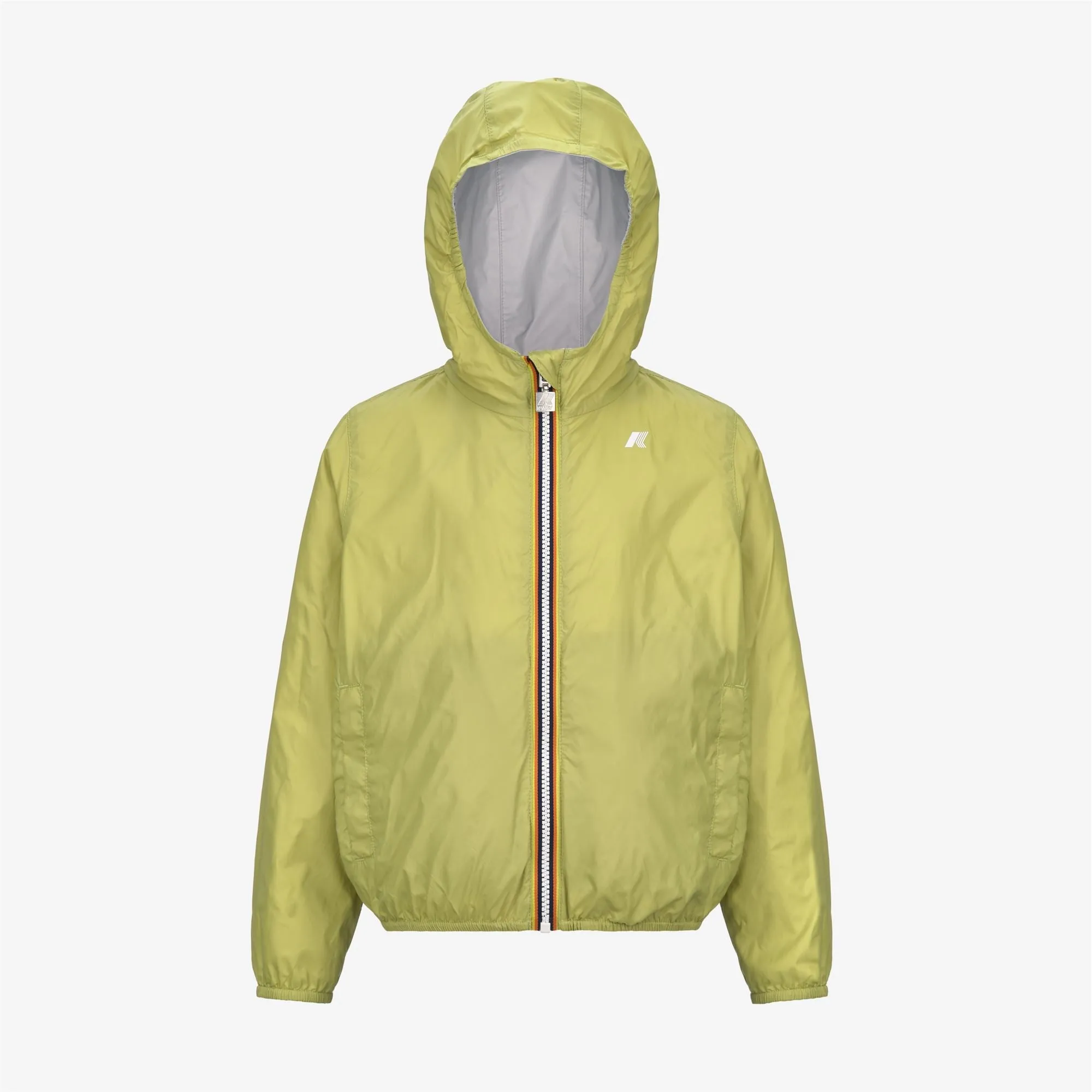 P. JAKE PLUS.2 REVERSIBLE - Jackets - Short - BOY - GREY ASH-GREEN CELERY