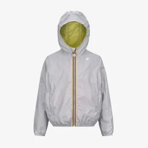 P. JAKE PLUS.2 REVERSIBLE - Jackets - Short - BOY - GREY ASH-GREEN CELERY