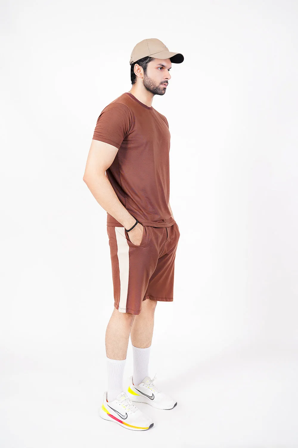 Panelled Pant Style Shorts