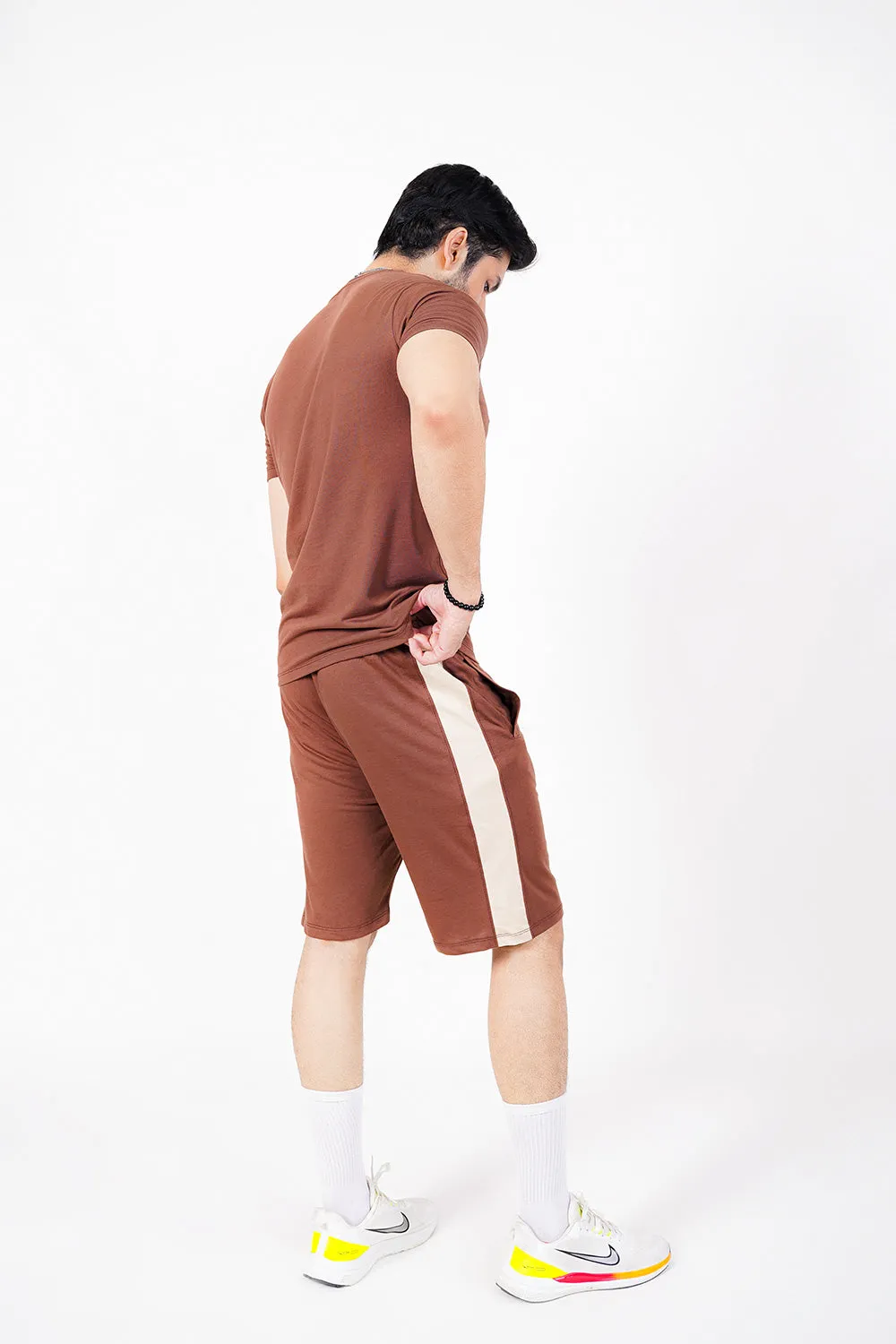 Panelled Pant Style Shorts