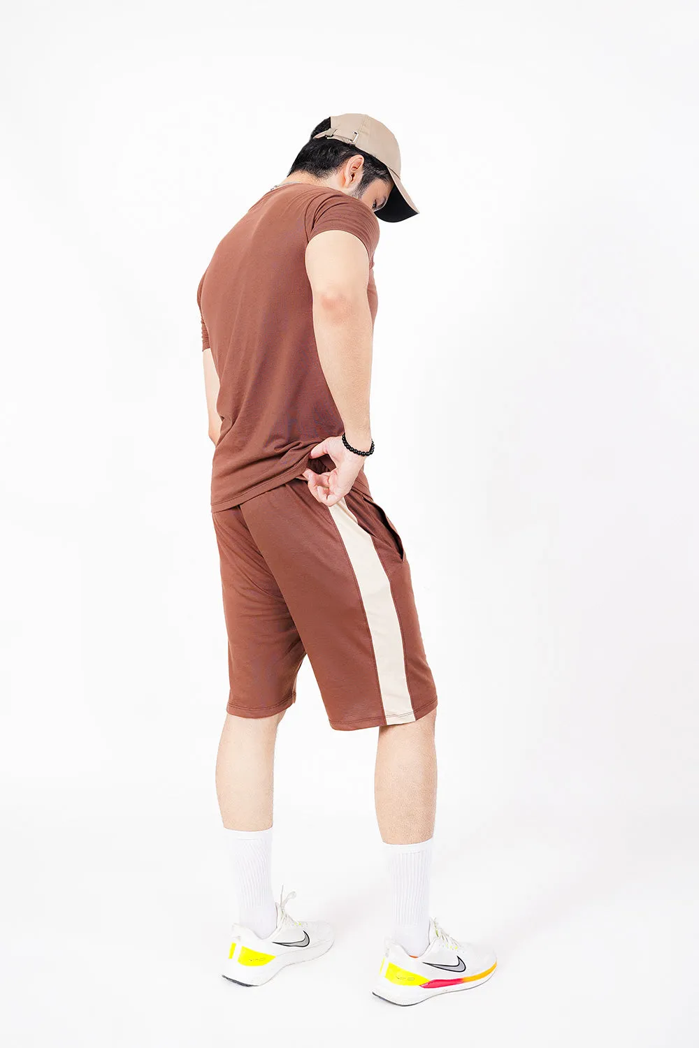 Panelled Pant Style Shorts
