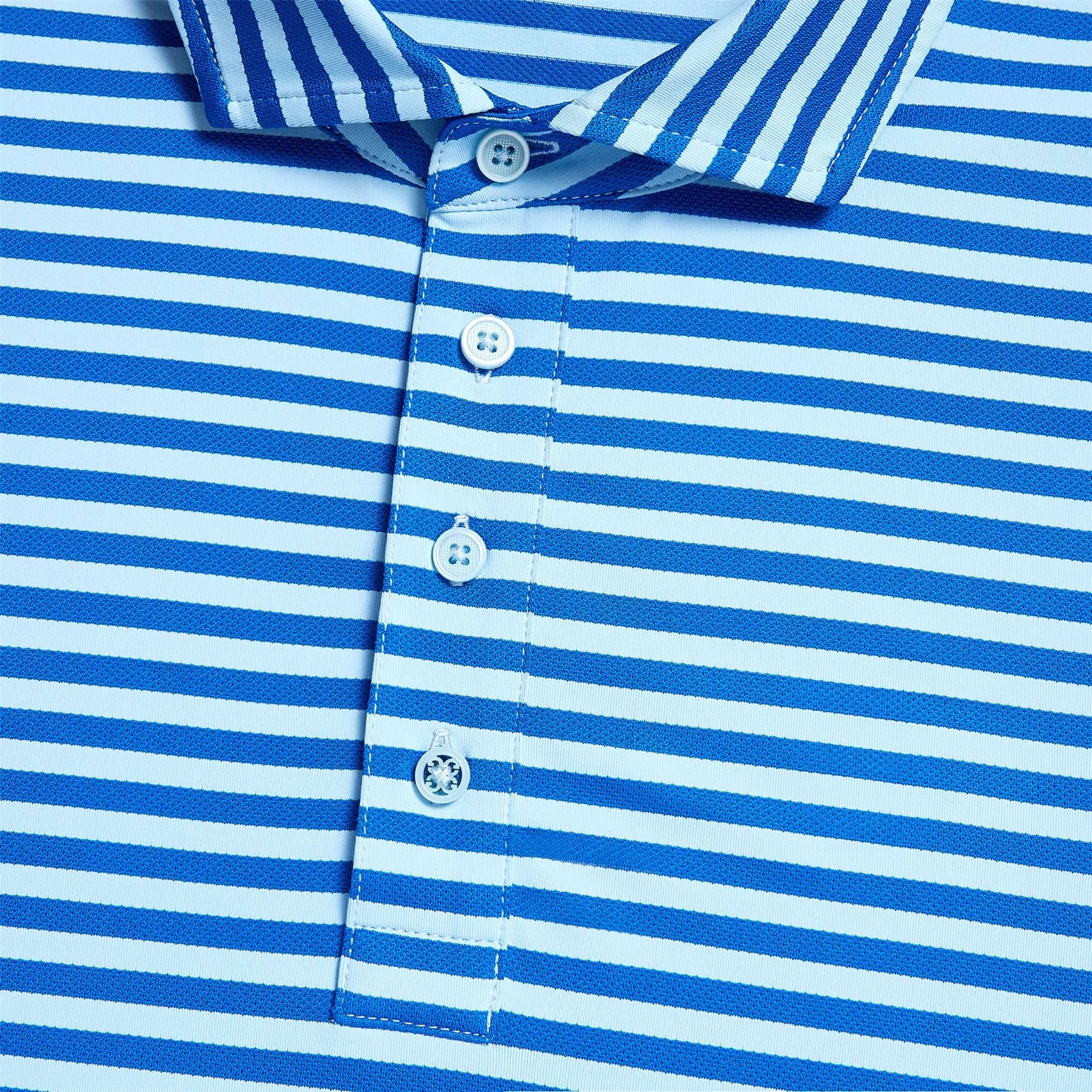 Perforated Stripe Tech Jersey Polo Baja - SS24
