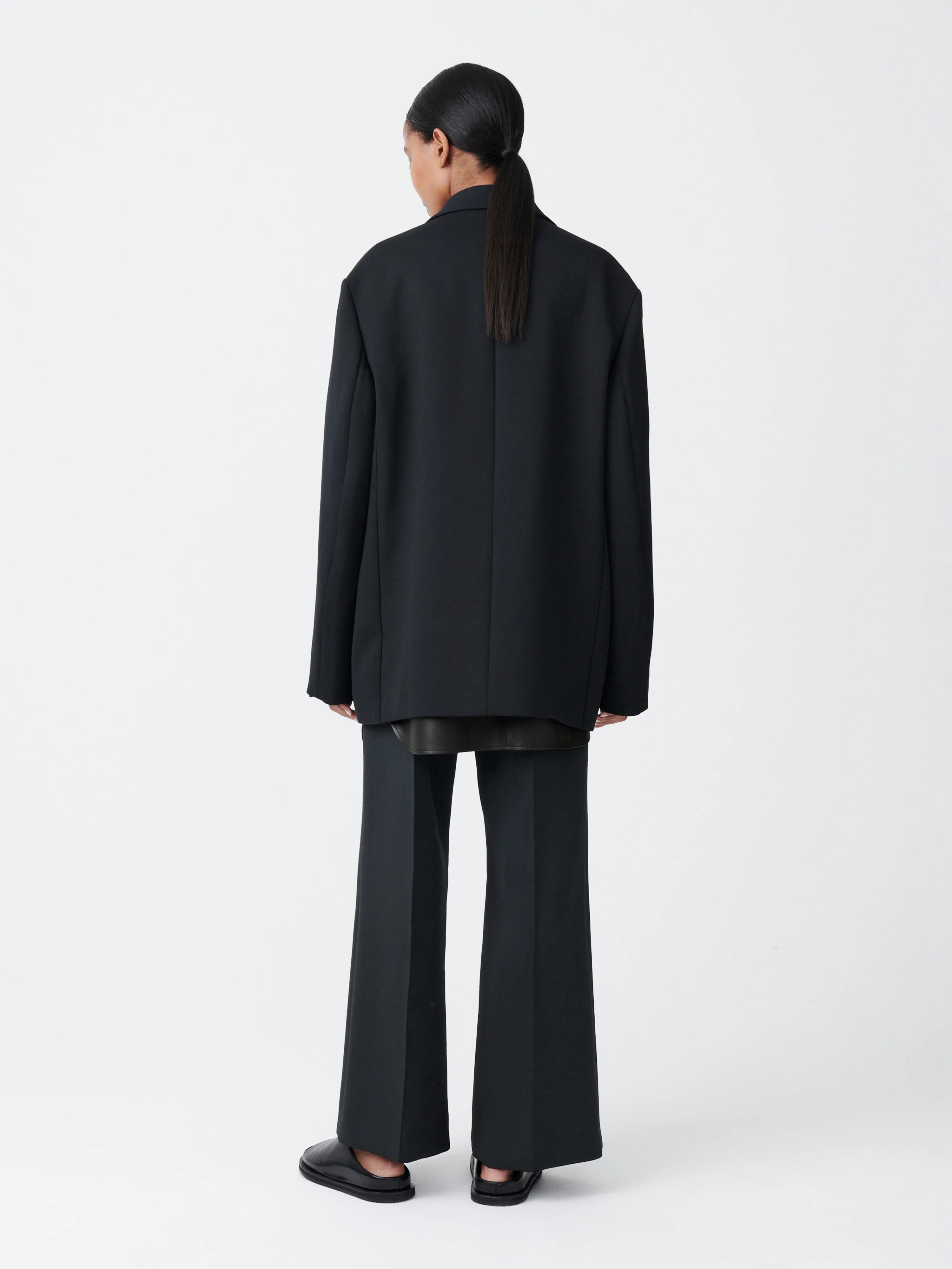 Phelps Wool Jacket in Darkest Navy