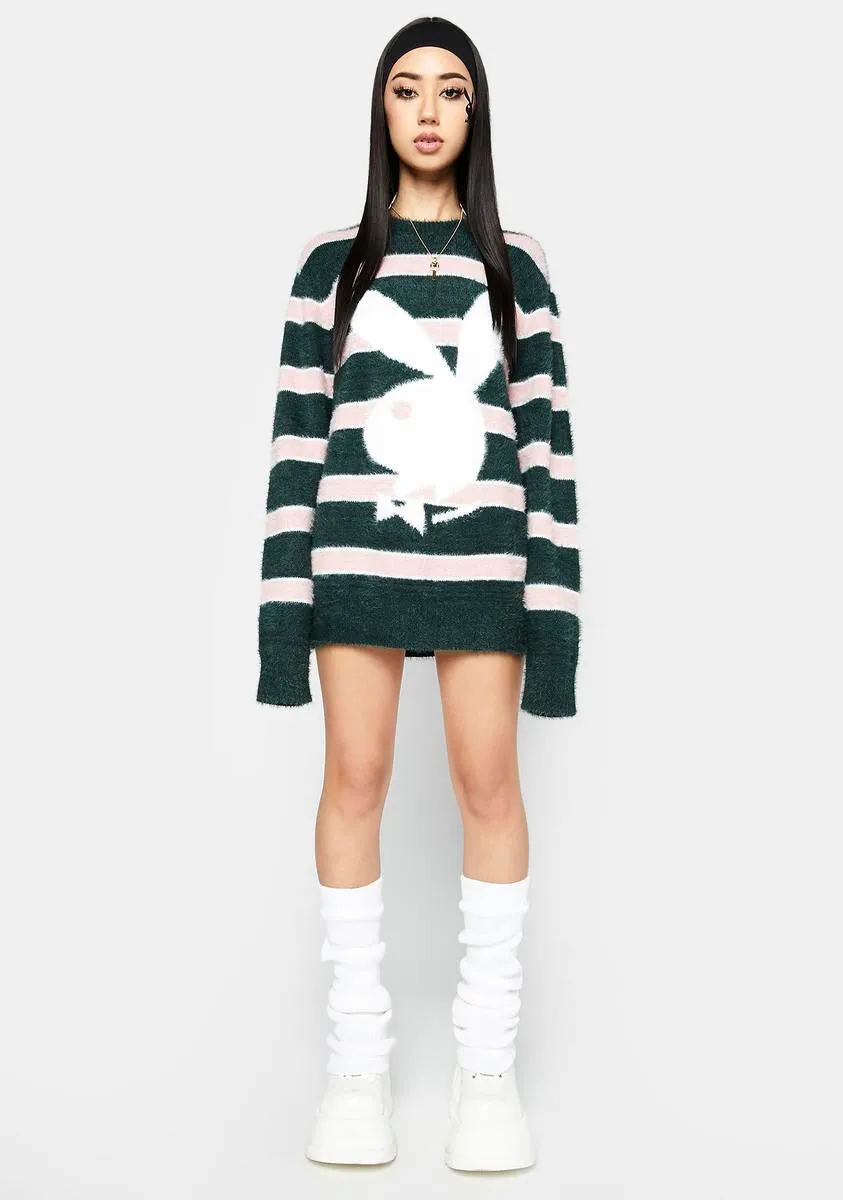 Playboy Faux Mohair Sweater