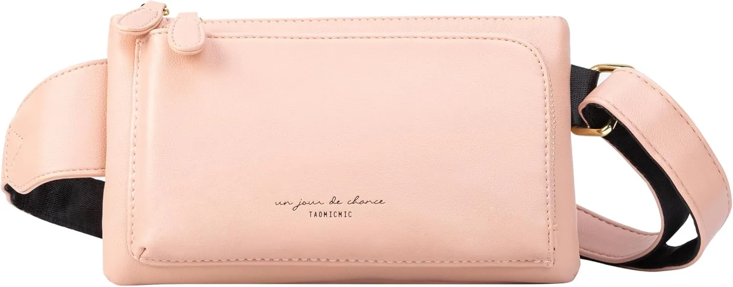 PU Leather Fanny Pack for Women|Crossbody Bags for Women Fashion Waist Pack Adjustable Strap Zipper Pockets Large Capacity