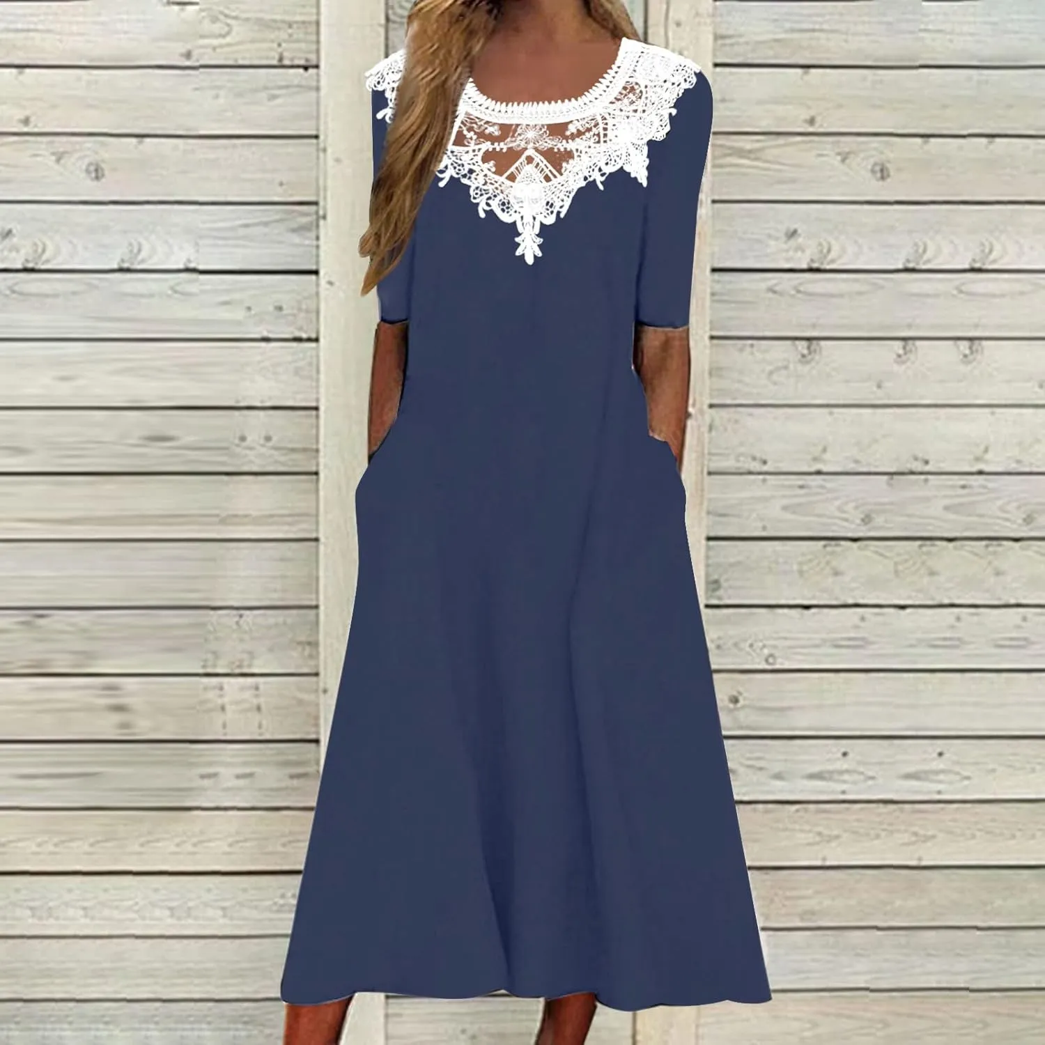 Shirt Dresses for Women Short Sleeve Pleated Summer Maxi Dresses Casual Floral Print Flowy A-Line Beach Sundress
