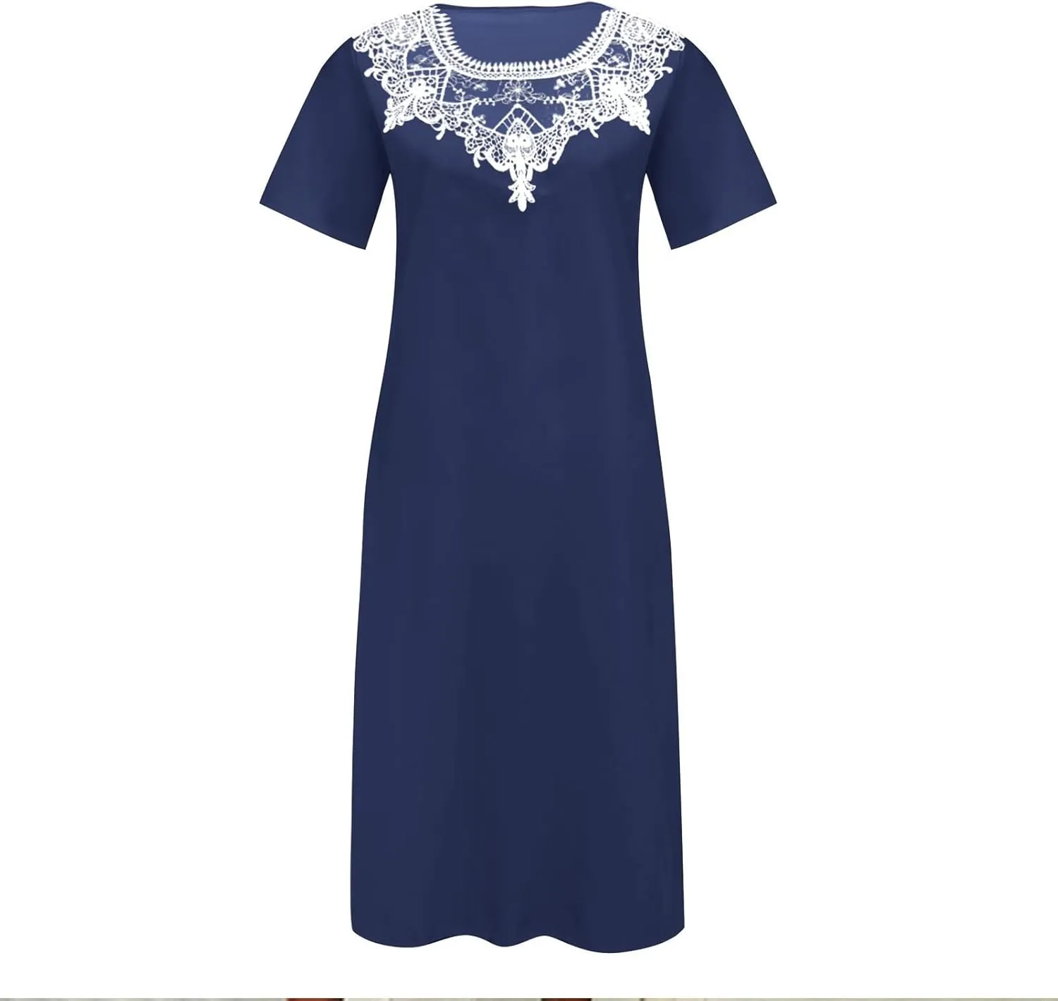 Shirt Dresses for Women Short Sleeve Pleated Summer Maxi Dresses Casual Floral Print Flowy A-Line Beach Sundress