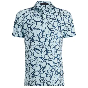 Sketch Floral Tech Pique Polo Daybreak - SS24