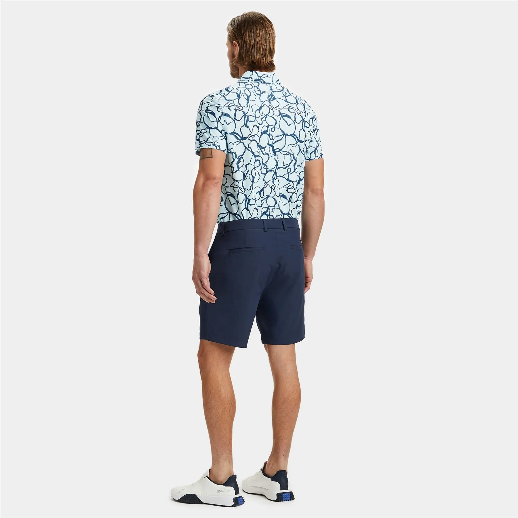 Sketch Floral Tech Pique Polo Daybreak - SS24