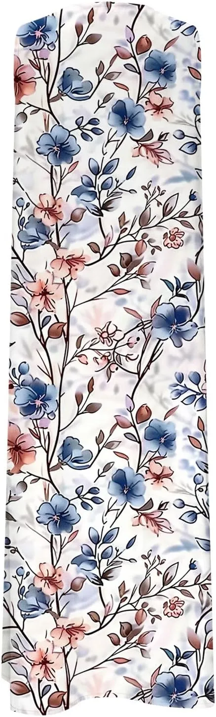 Sleeveless Dress for Women Summer Casual Aline Flowy Maxi Long Dress Floral Print Loose V Neck Beach Vacation Outfits