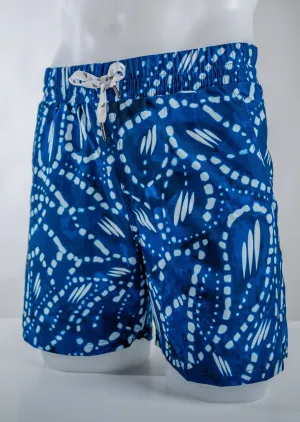 Slim Men Casual Short Batik