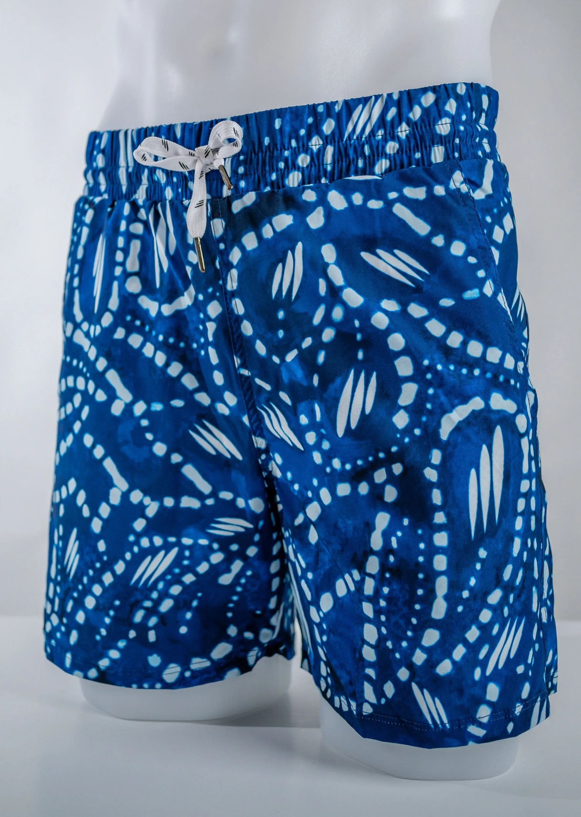 Slim Men Casual Short Batik