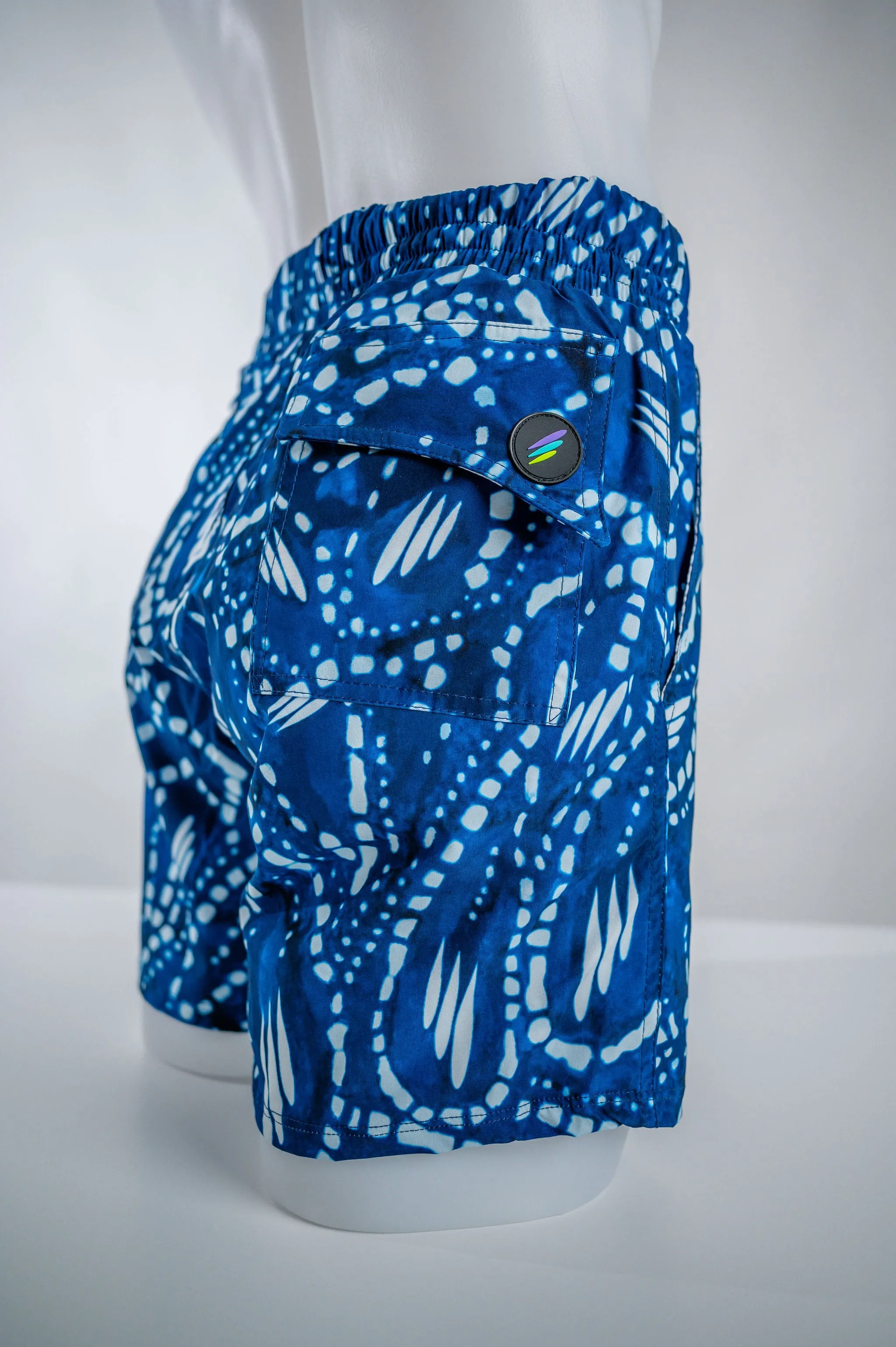 Slim Men Casual Short Batik