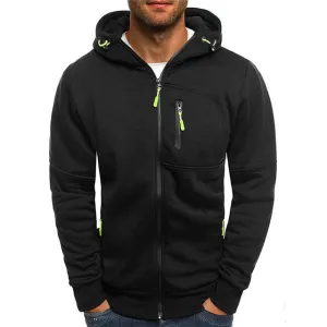 Spring Men's Jackets Hooded Coats Casual Zipper Sweatshirts Male Tracksuit Fashion Jacket Mens Clothing Outerwear