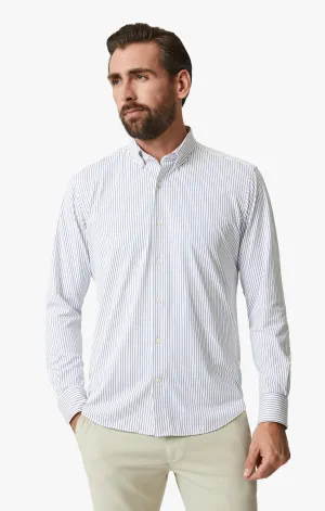 Stripe Tech Shirt In White