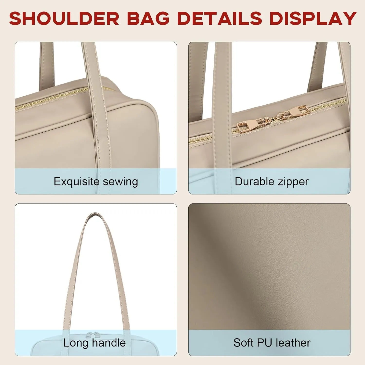 Swing Bag Shoulder Bag For Women Vegan Leather Ladies Clutch Retro Tote Handbags Satchel Bag Trendy Purse