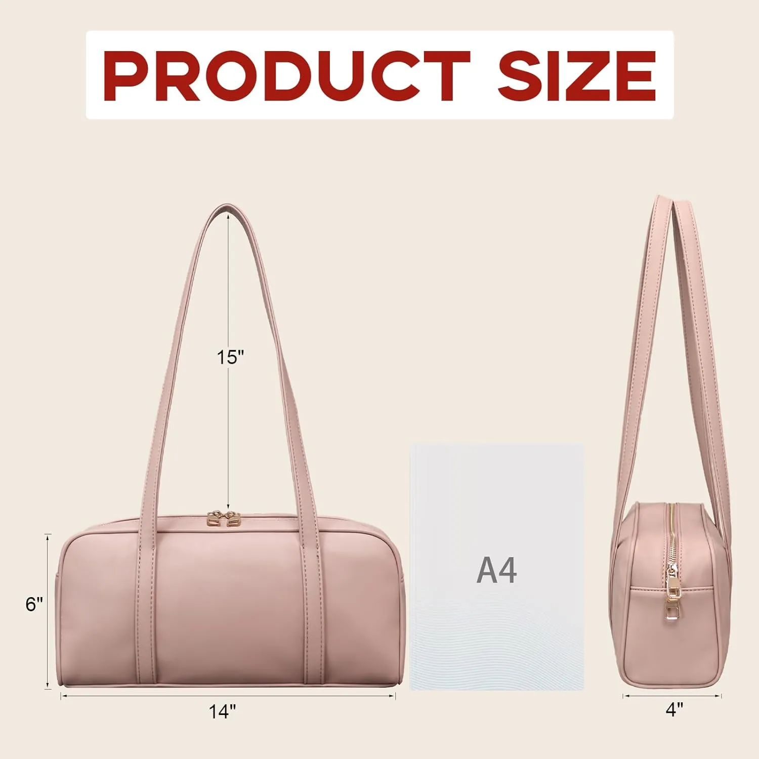 Swing Bag Shoulder Bag For Women Vegan Leather Ladies Clutch Retro Tote Handbags Satchel Bag Trendy Purse