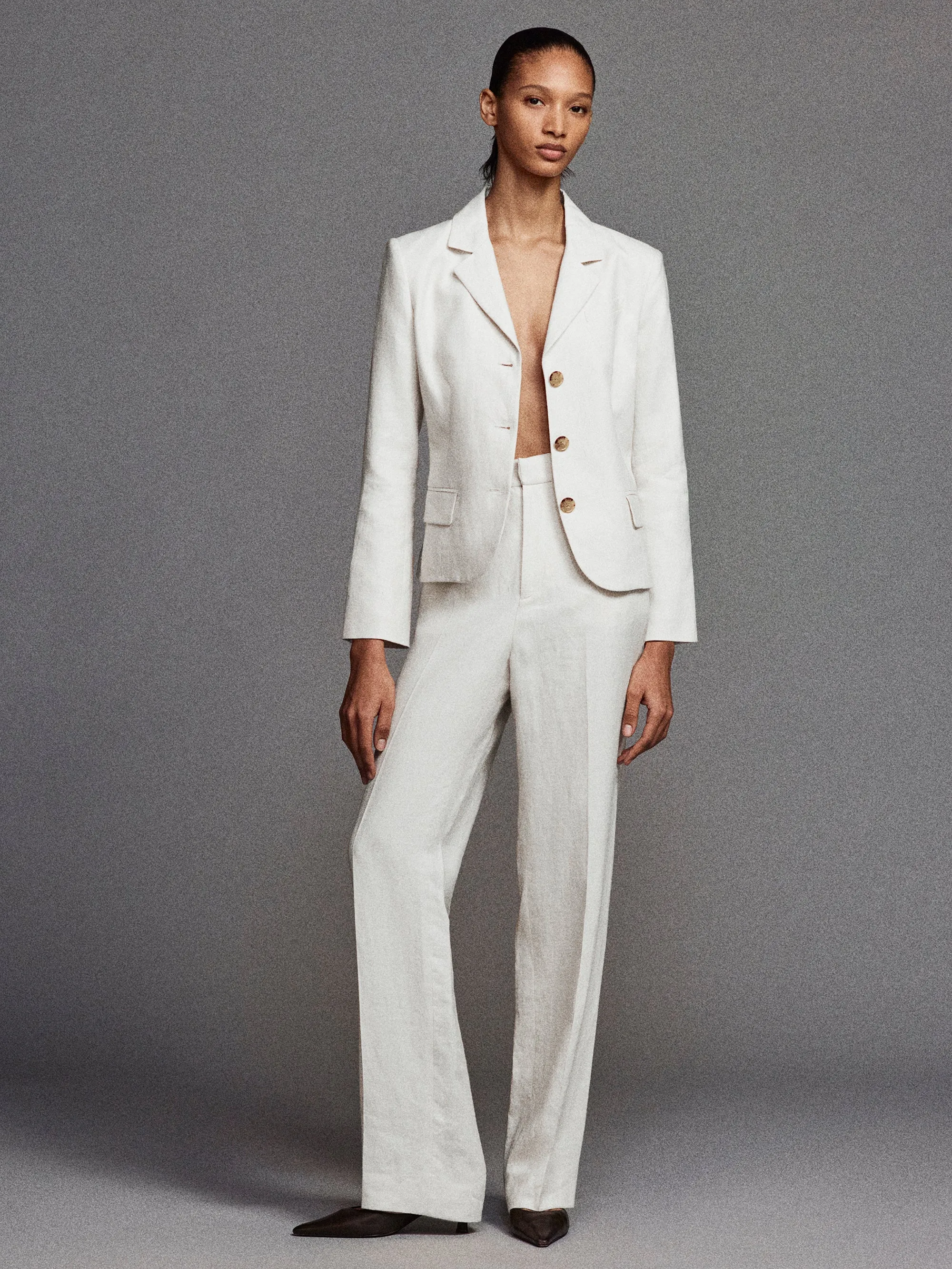 The Linen Trouser -- White