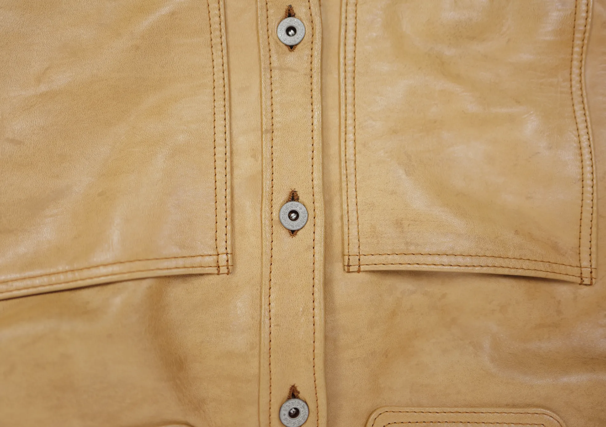 The Shop Vancouver Scar Kakishibu Horsehide Chore Shirt
