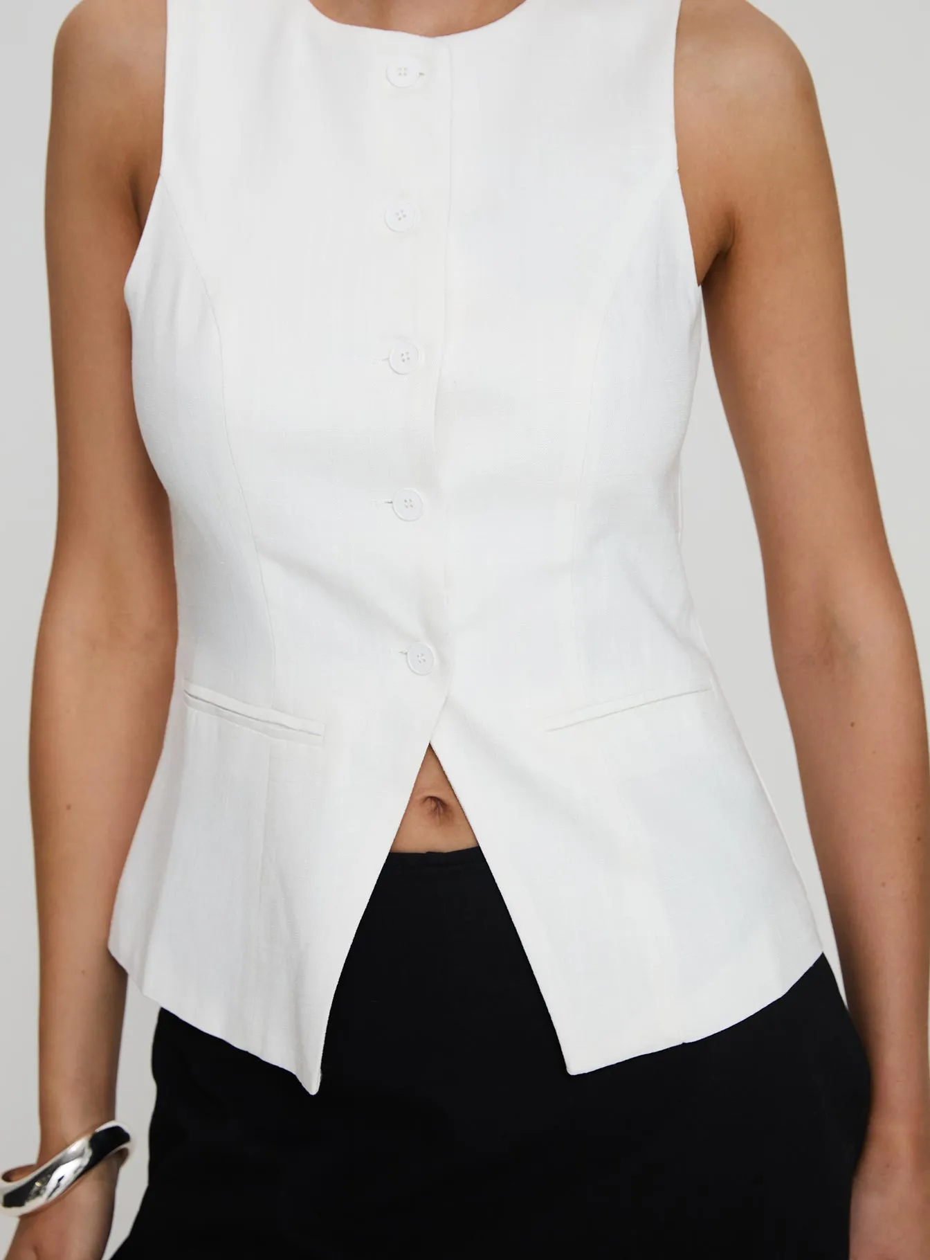 Theodosia Top White