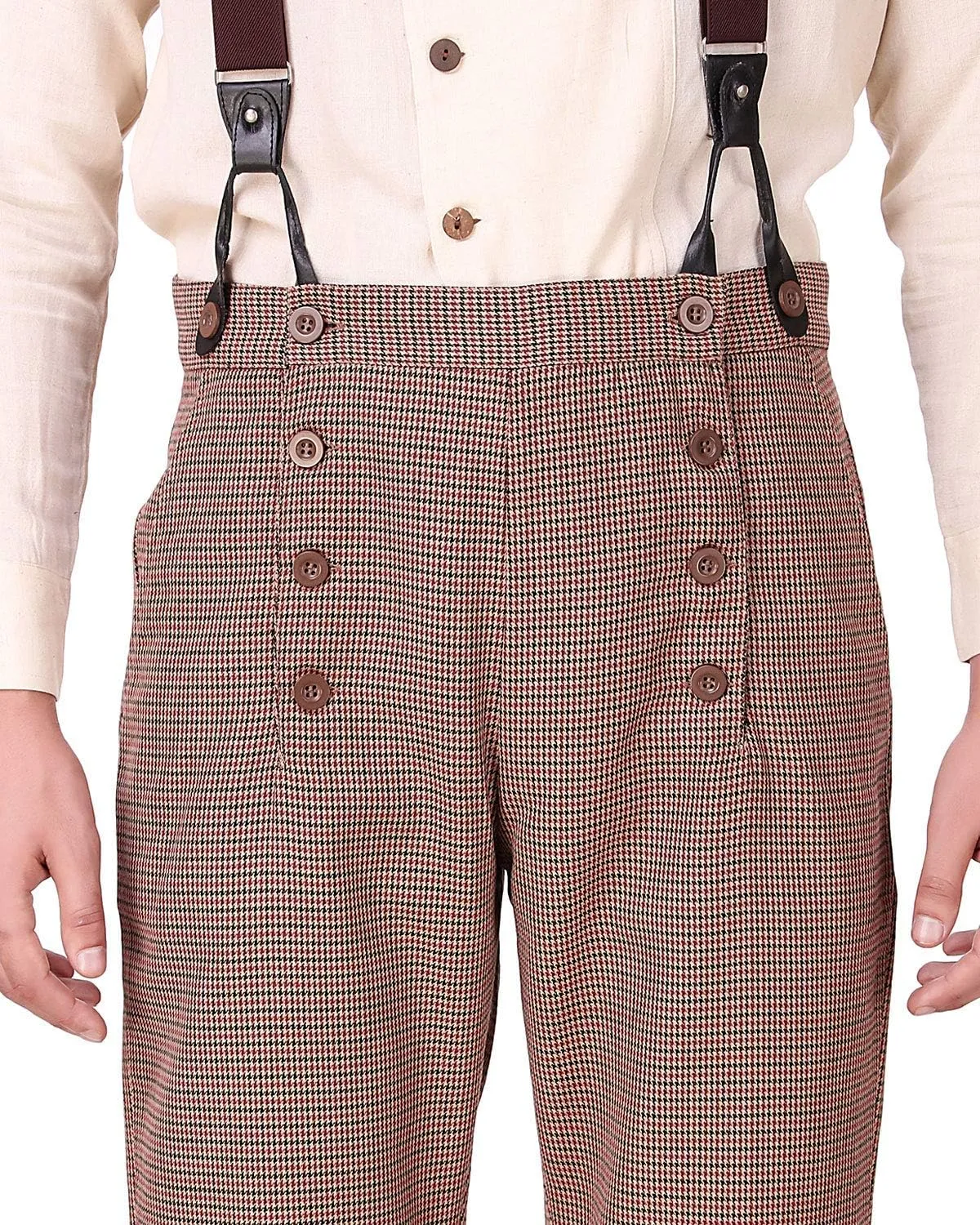 ThePirateDressing Steampunk Victorian Cosplay Costume Architect Men's Pants Trousers