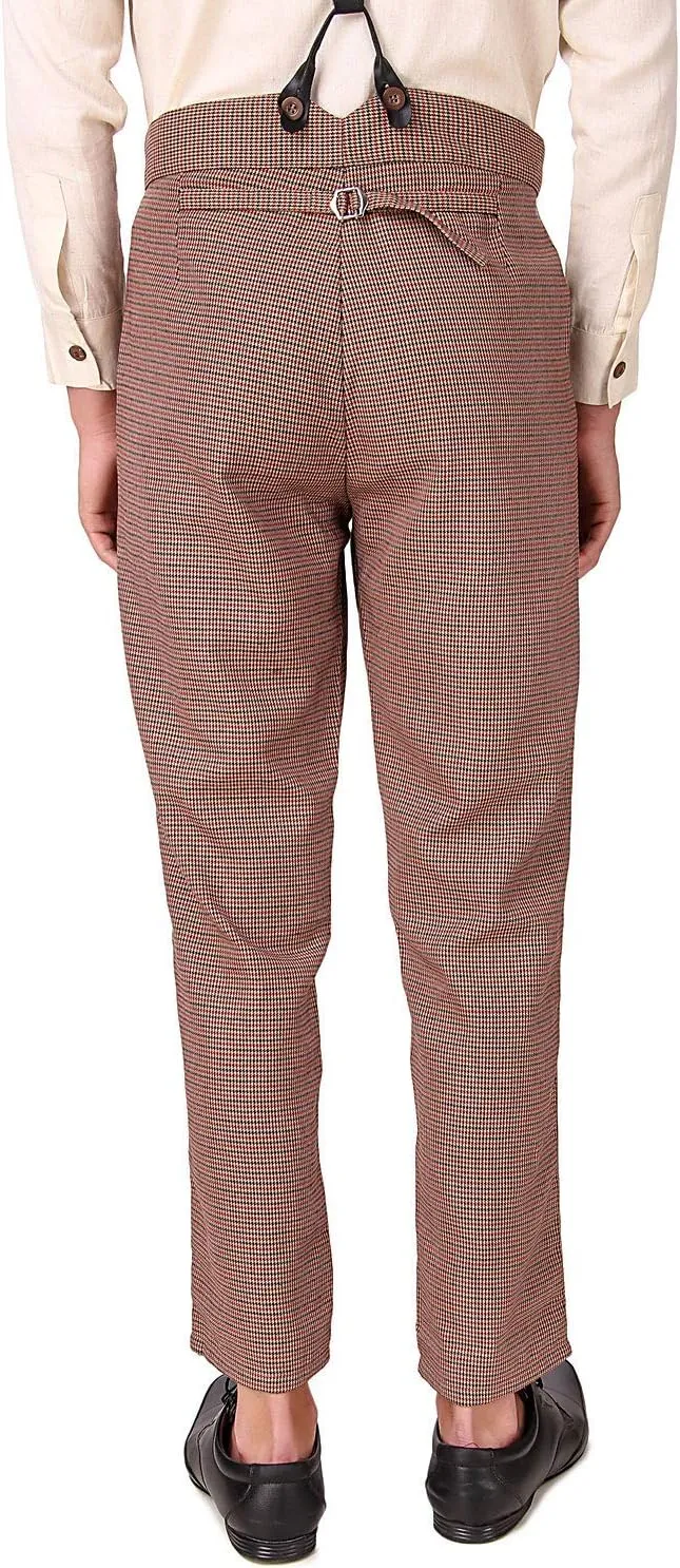 ThePirateDressing Steampunk Victorian Cosplay Costume Architect Men's Pants Trousers