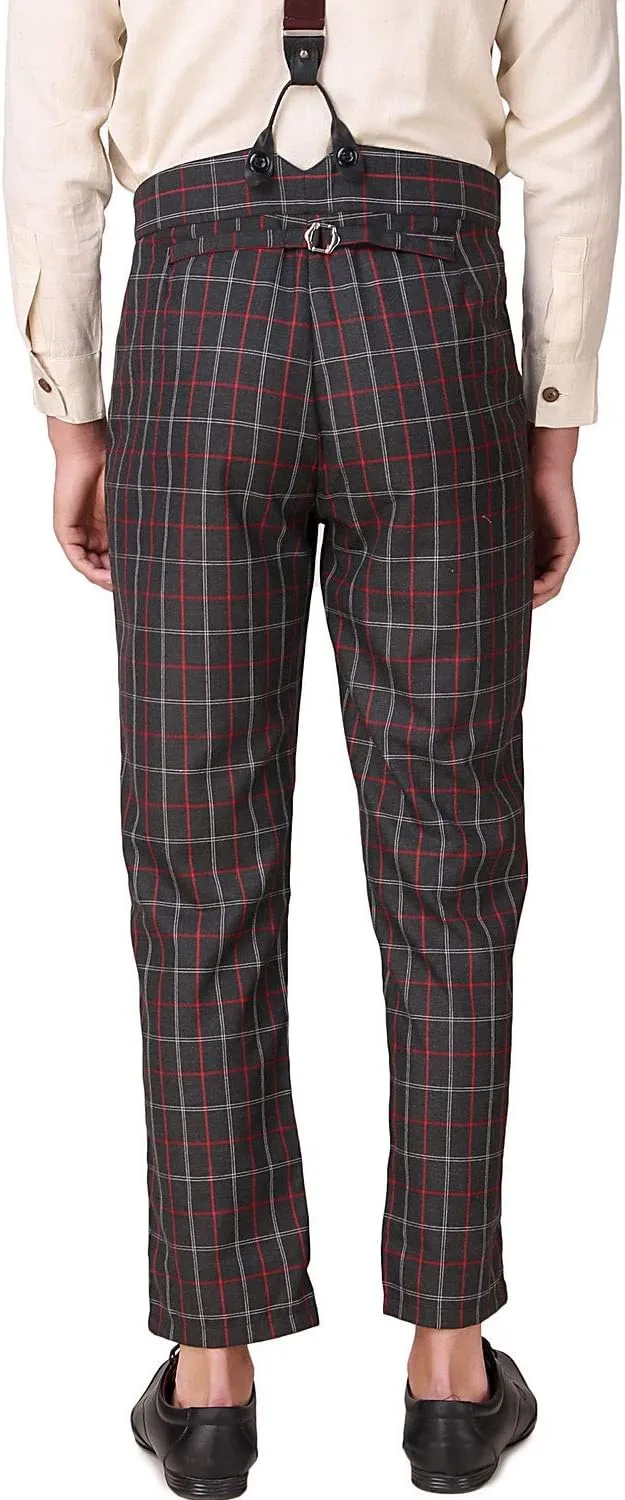 ThePirateDressing Steampunk Victorian Cosplay Costume Architect Men's Pants Trousers