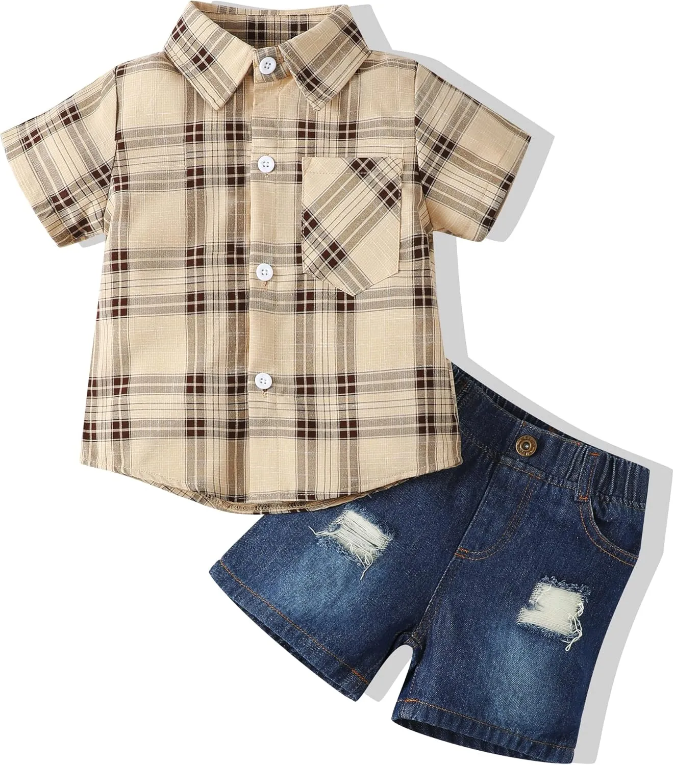 Toddler Baby Boy Clothes Summer Outfits Cotton Short Sleeve T-Shirt Dinosaurs Shorts Set Boy Clothes Outfits Set