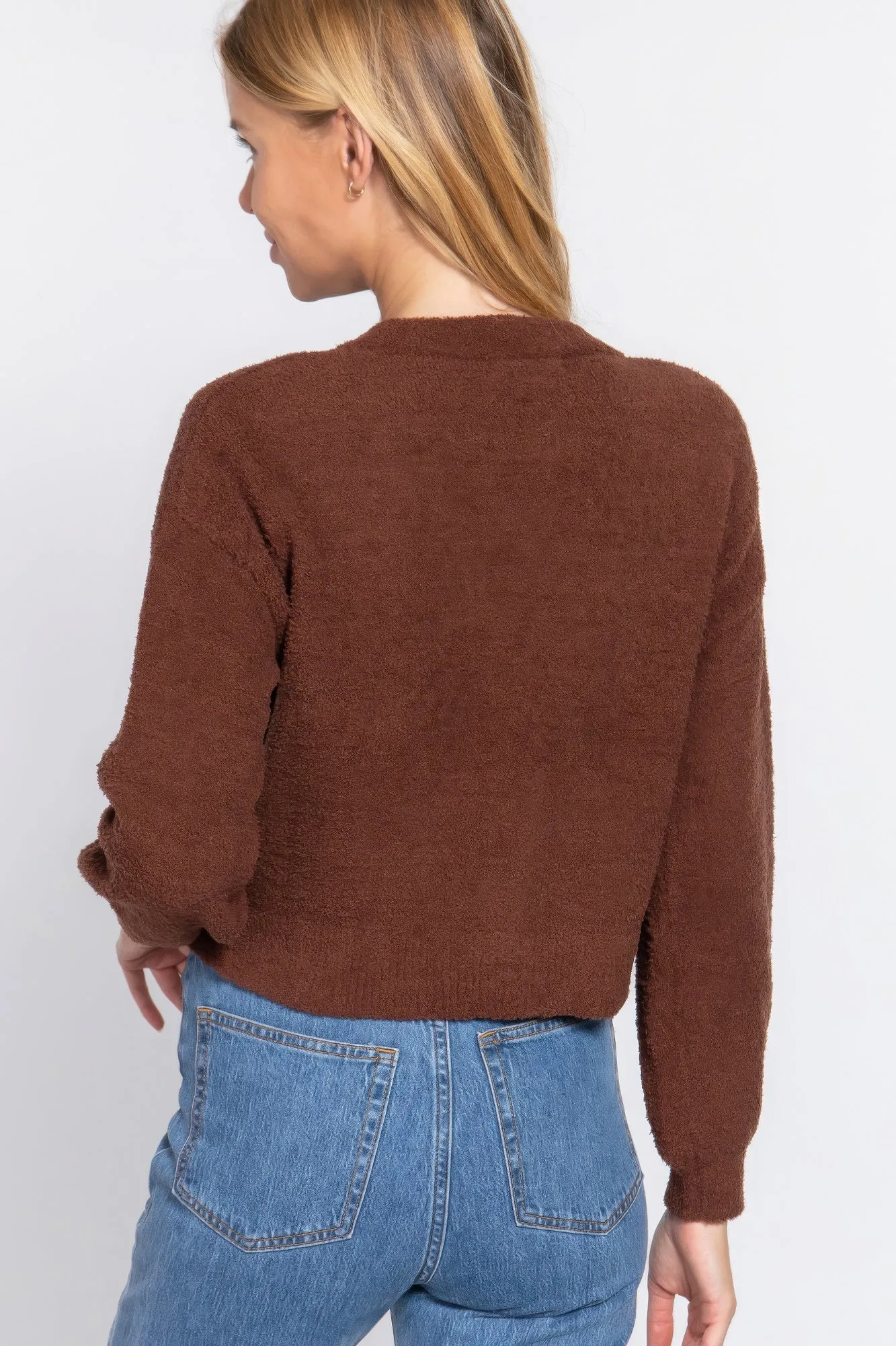 V-neck Sweater Cardigan