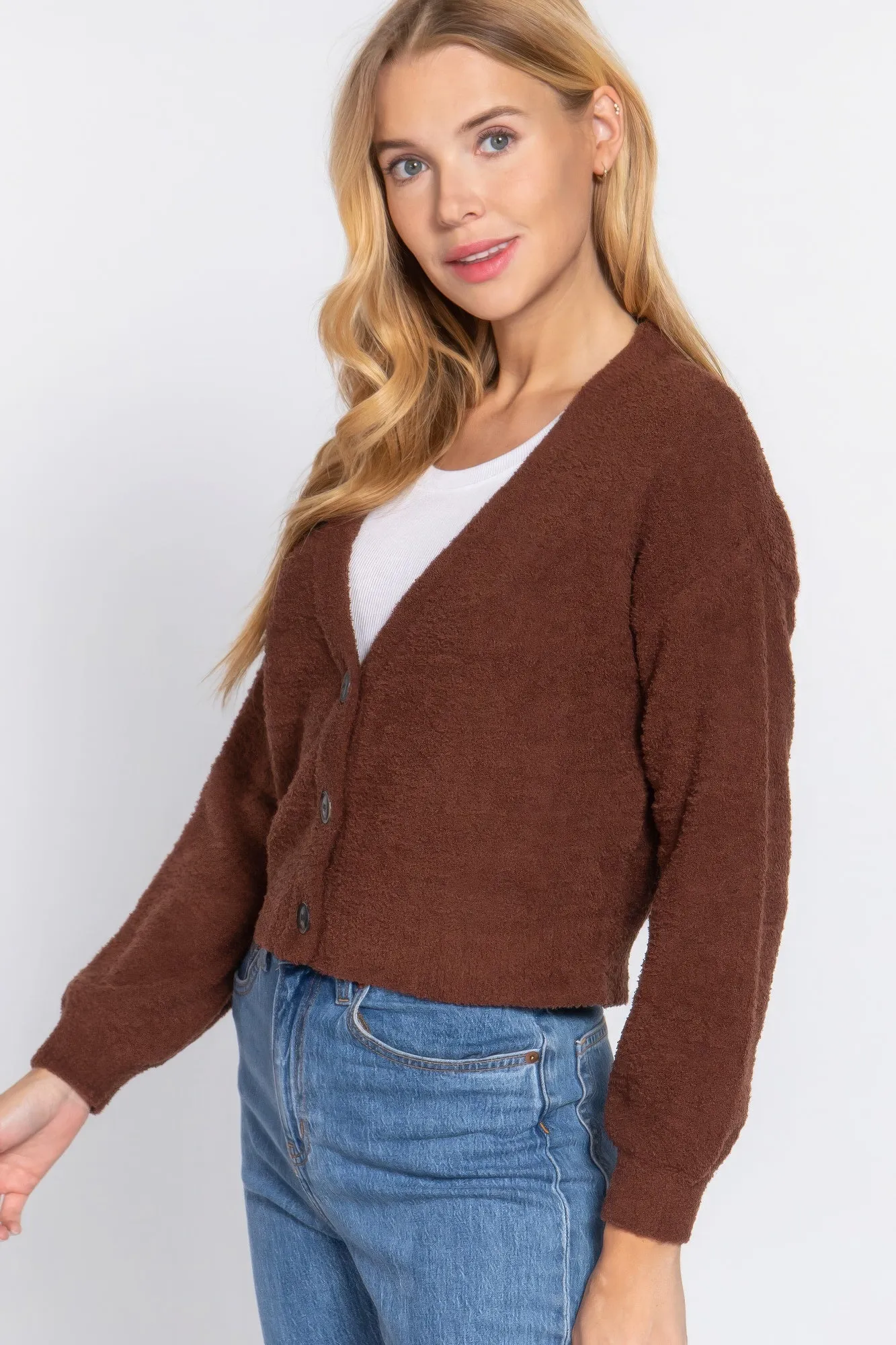 V-neck Sweater Cardigan