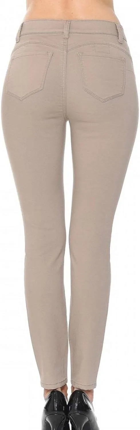 wax jean Push-Up High-Rise Twill Color Pants