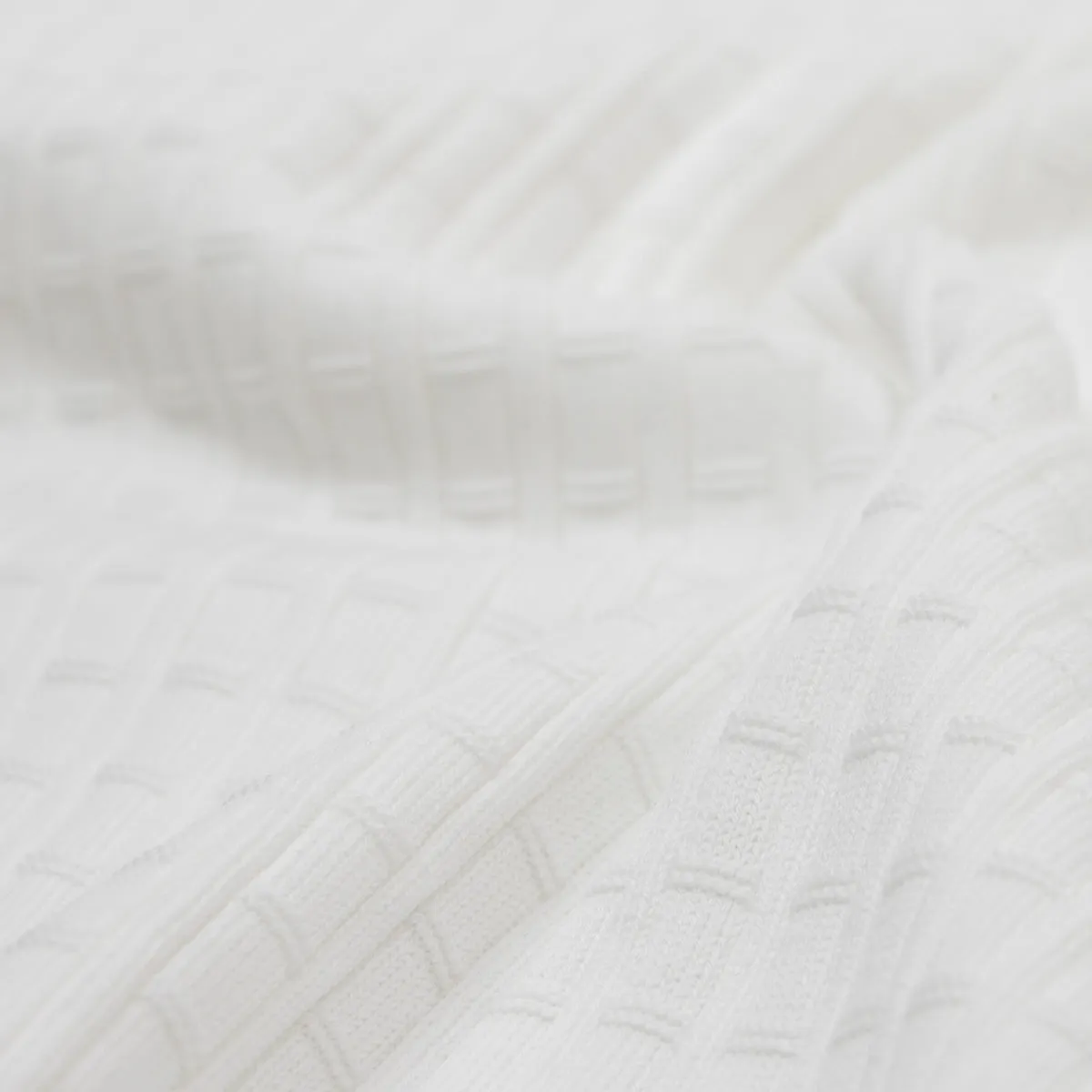 White 100% Cotton Knit Short Sleeve Polo Shirt