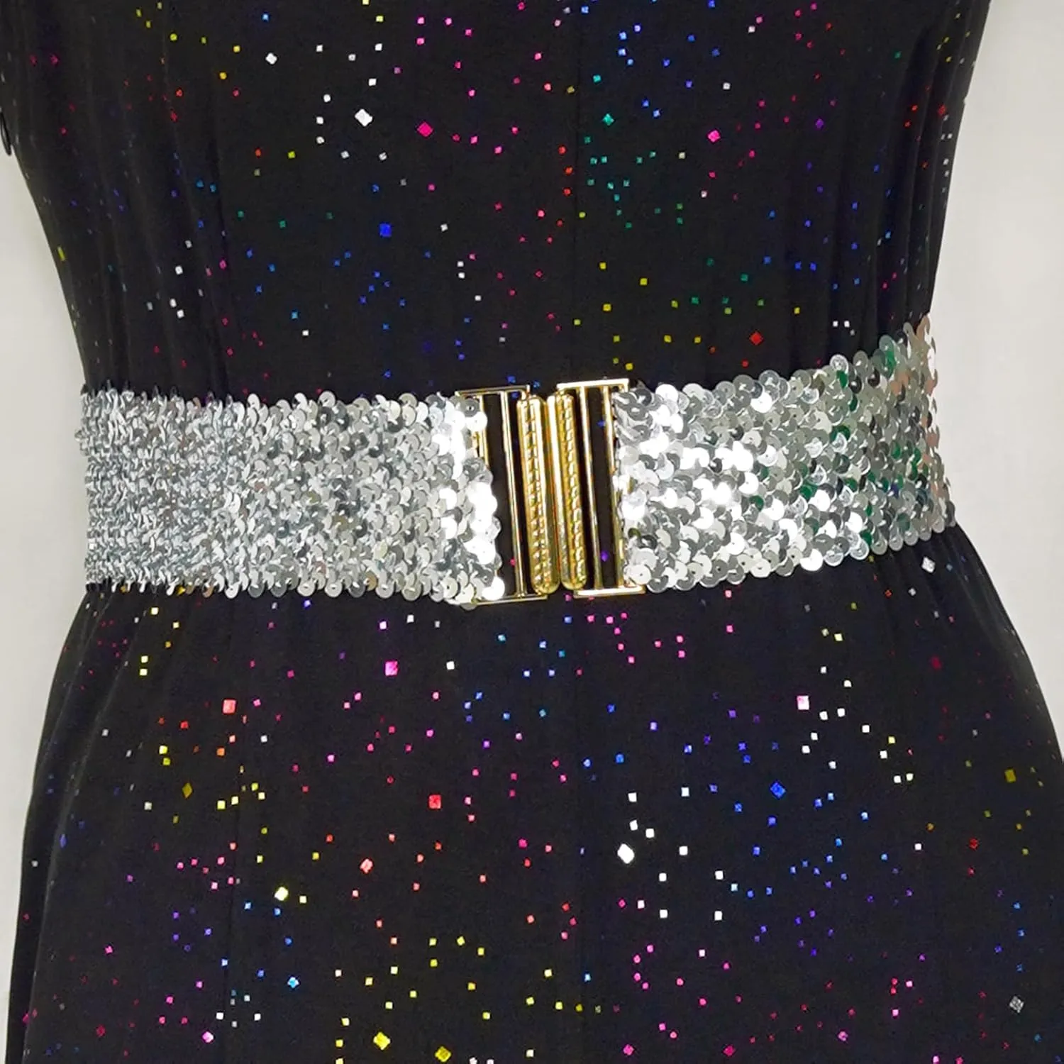 Womens 70s Jumpsuit Disco Costumes sparkly Party Outfits