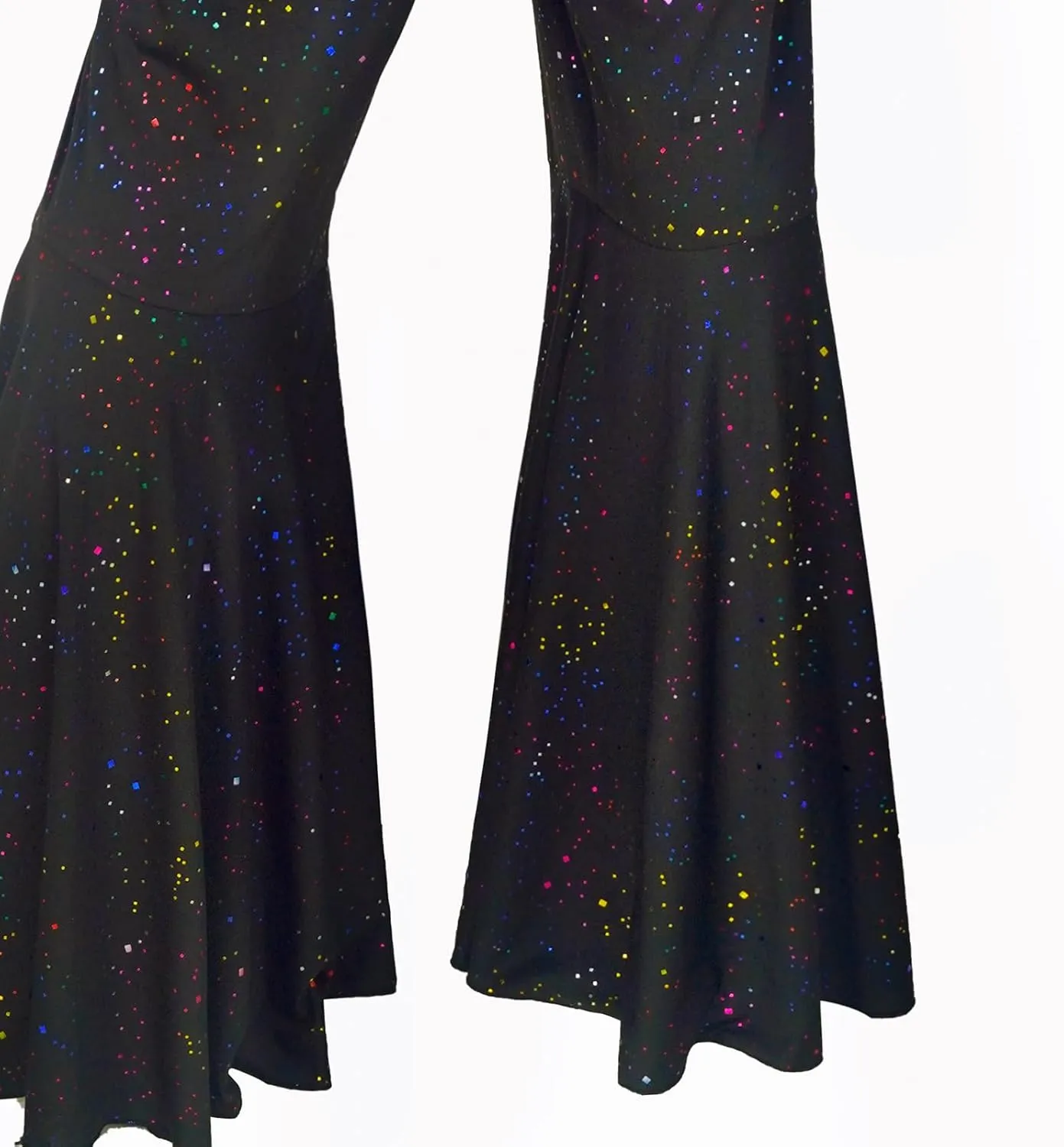 Womens 70s Jumpsuit Disco Costumes sparkly Party Outfits