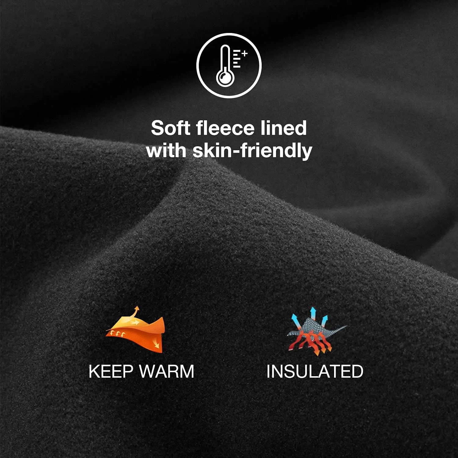 Women's Fleece Lined Leggings with Pocket Waterproof High Waisted Thermal Winter Yoga Pant for Women Workout