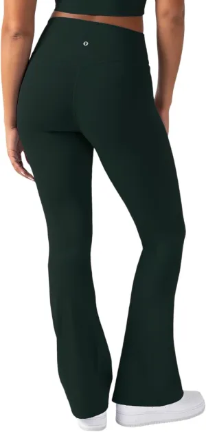 YITTY Active Women's UltraLuxe Kick Flare High Waist Legging, Athleisure, 4-Way-Stretch