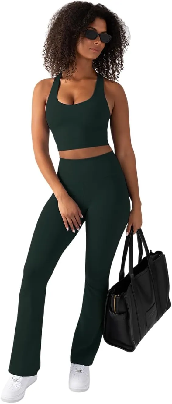 YITTY Active Women's UltraLuxe Kick Flare High Waist Legging, Athleisure, 4-Way-Stretch