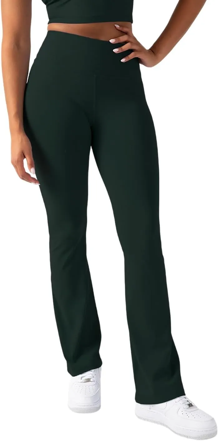 YITTY Active Women's UltraLuxe Kick Flare High Waist Legging, Athleisure, 4-Way-Stretch
